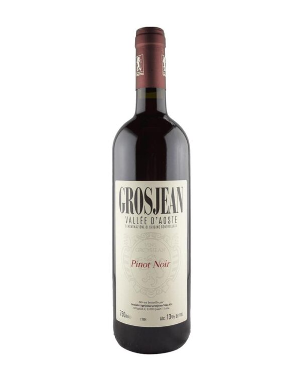 grosjean valle d'aosta pinot noir bottiglia di vino rosso prodotto in Italia, in Valle d'Aosta