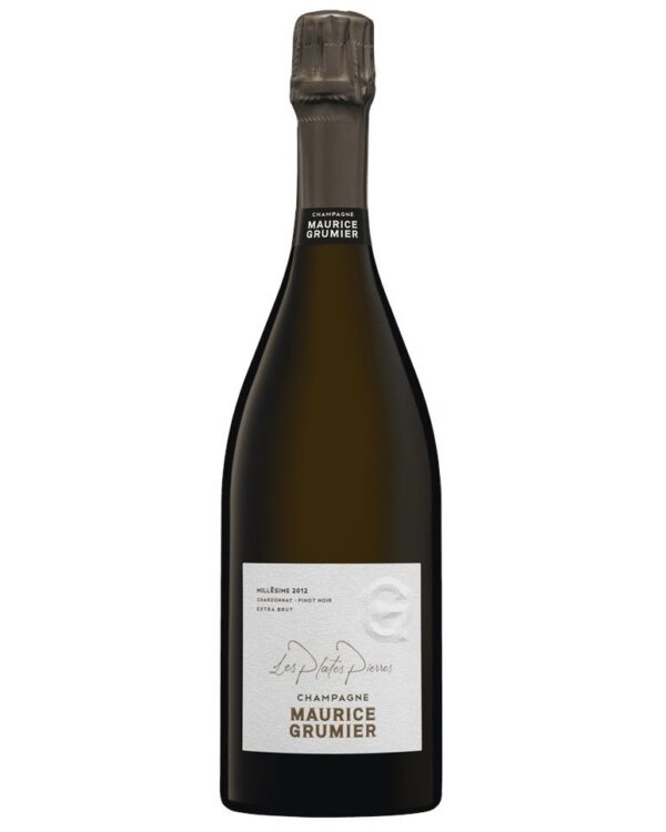 maurice grumier champagne les plates pierres extra brut bottiglia di spumante prodotta in Francia, nella zona dello champagne