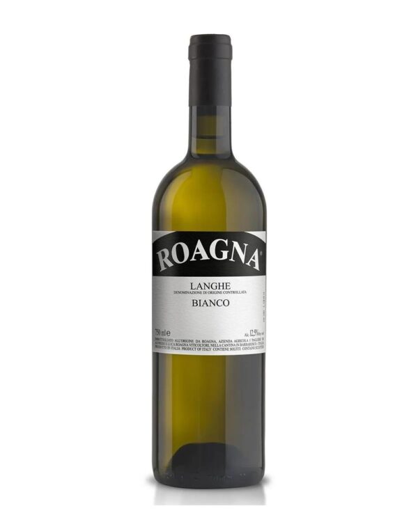 roagna langhe bianco bottiglia di vino bianco prodotto in Italia, nelle Langhe in Piemonte