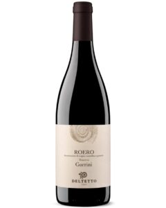 deltetto roero nebbiolo riserva gorrini bottiglia di vino rosso prodotto in Italia, nella zona del roero in Piemonte