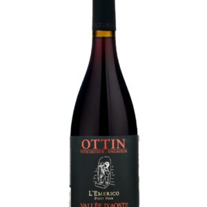 Ottin Pinot Noir L'Emerico bottiglia di vino rosso prodotta in Italia in Valle D'Aosta da uve pinot nero