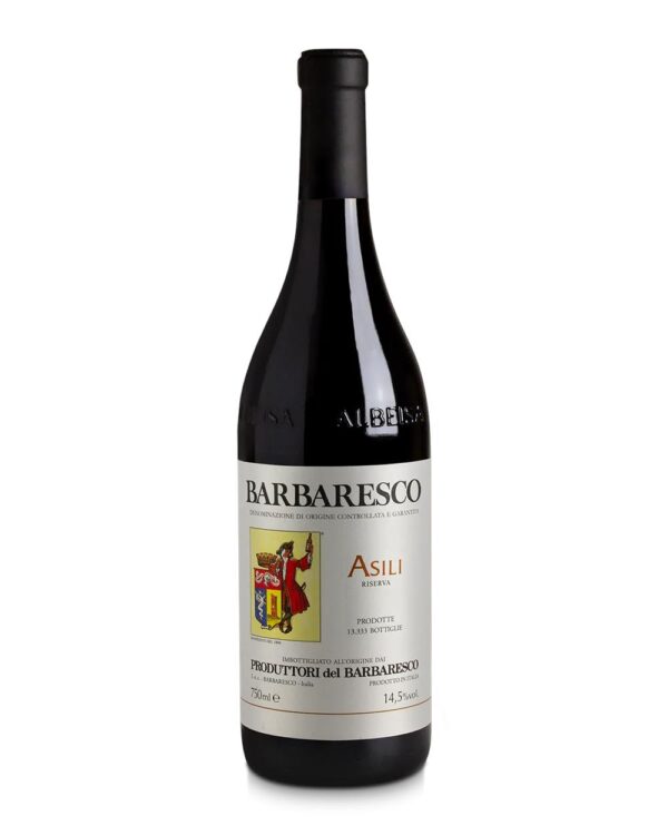 produttori del barbaresco barbaresco asili 2015 bottiglia di vino rosso prodotto in Italia, nelle Langhe in Piemonte