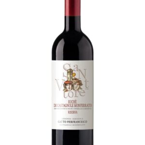 gatto ruchè di castagnole riserva san vittore bottiglia di vino rosso prodotto in Italia, nel monferrato astigiano