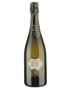 cave mont blanc metodo classico XT bottiglia di vino spumante bianco prodotto in Italia, in Valle d'Aosta