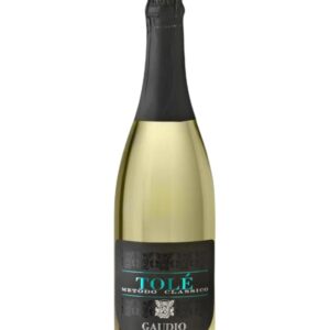 gaudio metodo classico tolè bottiglia di spumante bianco prodotto in Italia, nel monferrato in Piemonte