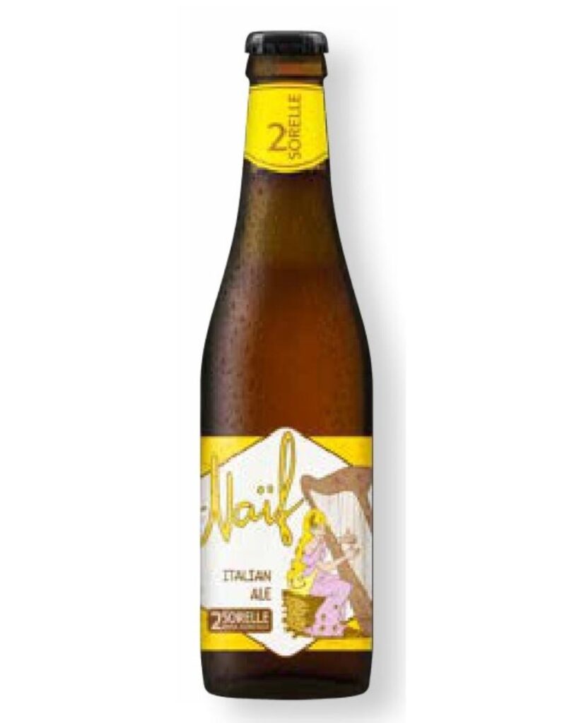 Birrificio 2 Sorelle: quando la passione fa una incredibile birra artigianale. 6 birrificio 2 sorelle birra bionda naif bottiglia di birra artigianale prodotta in Italia, in Piemonte