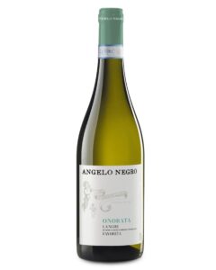 angelo negro favorita onorata bottiglia di vino bianco prodotto in Italia, nella zona delle langhe in Piemonte