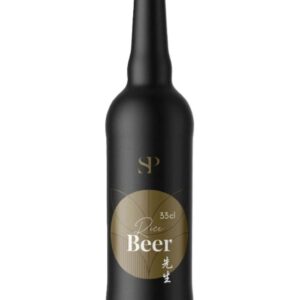 sp birra bionda di riso bottiglia di birra artigianale prodotta in Italia, in Piemonte