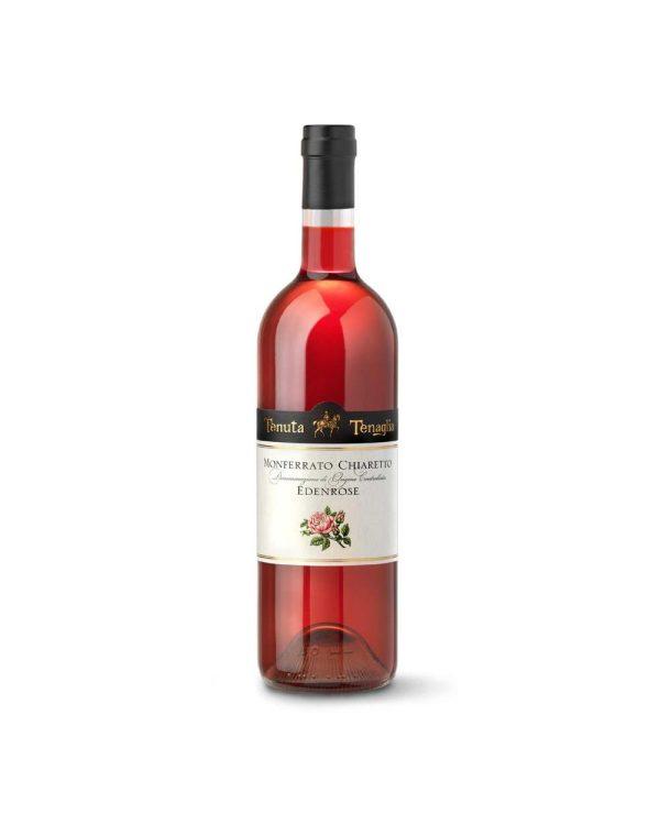 tenuta tenaglia monferrato rose edenrose bottiglia di vino rosato prodotto in Italia, nel Monferrato in Piemonte