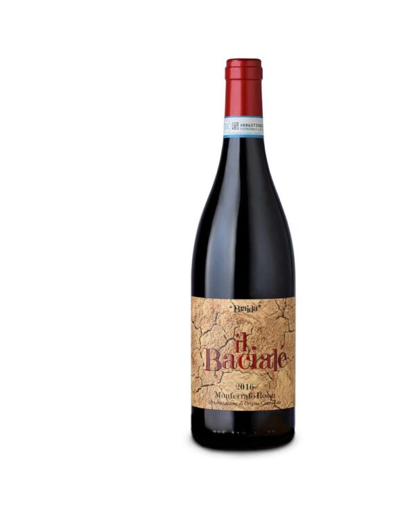 braida monferrato rosso il bacialè bottiglia di vino rosso prodotto in Italia, nel monferrato astigiano