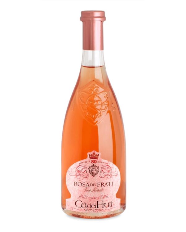 ca dei frati rosa dei frati bottiglia di vino rosato prodotto in Italia, nella zona del Lago di Garda