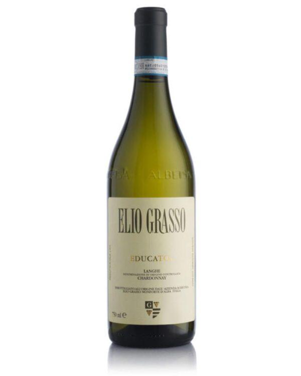 elio grasso chardonnay educato bottiglia di vino bianco prodotto in Italia, nella zona delle Langhe in Piemonte