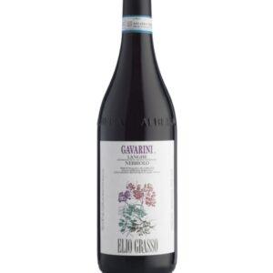 elio grasso nebbiolo gavarini bottiglia di vino rosso prodotto in Italia, nella zona delle Langhe in Piemonte