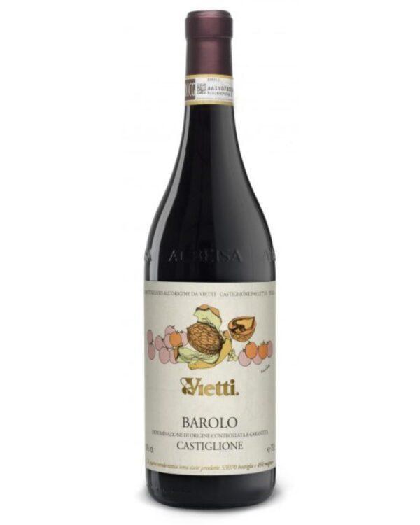 vietti barolo castiglione bottiglia di vino rosso prodotto in Italia, nella zona delle Langhe in Piemonte