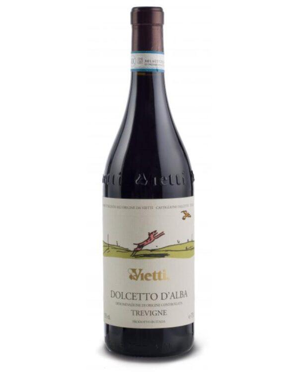 vietti dolcetto tre vigne bottiglia di vino rosso prodotto in Italia, nella zona delle Langhe in Piemonte