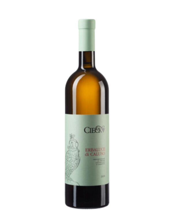 cieck erbaluce di caluso bottiglia di vino bianco prodotto in Italia, in Piemonte