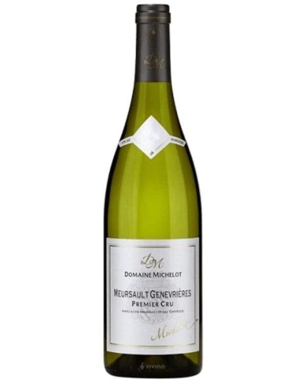 Domaine Michelot Mersault 1er cru Genevrieres bottiglia di vino bianco prodotto in Francia, in Borgogna