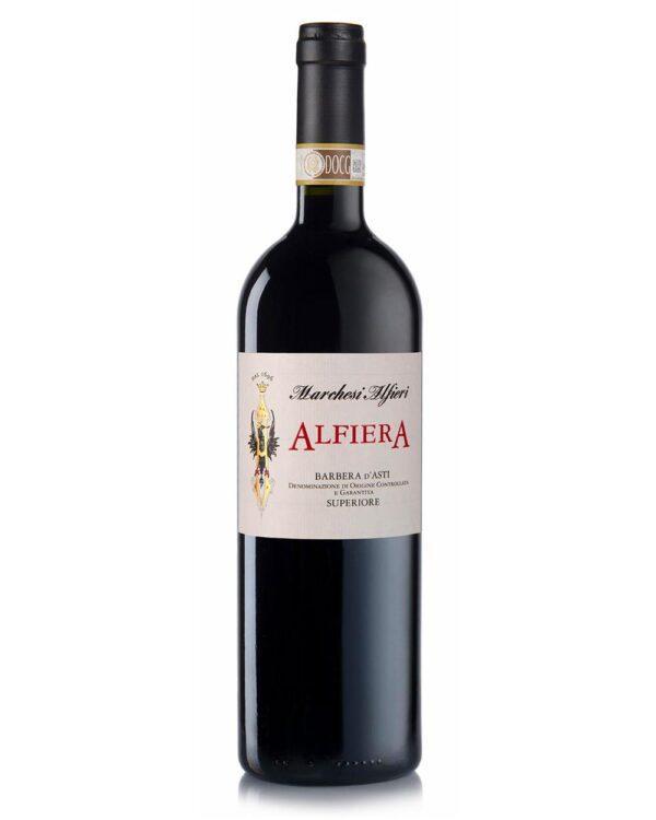 marchesi alfieri barbera superiore alfiera bottiglia di vino rosso prodotto in Italia, nel monferrato astigiano in Piemonte