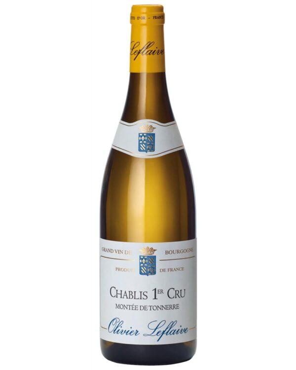 olivier leflaive chablis 1er cru montée de tonnerre bottiglia di vino bianco prodotto in Francia, in Borgogna