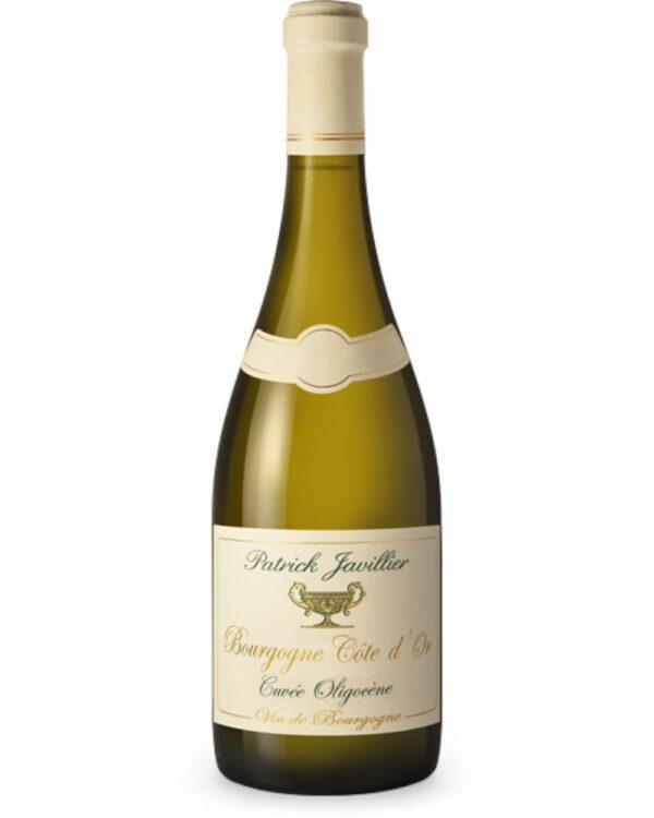 patrick javillier bourgogne blanc cuvee oligocene bottiglia di vino bianco prodotto in Francia, in Borgogna