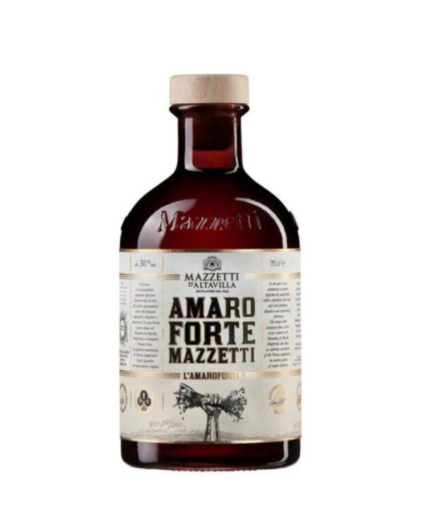 mazzetti d'altavilla Amaro Forte bottiglia di liquore alle erbe prodotto in Italia, in Piemonte
