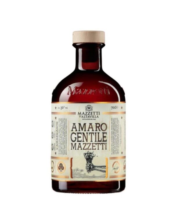mazzetti d'altavilla Amaro Gentile bottiglia di liquore alle erbe prodotto in Italia, in Piemonte