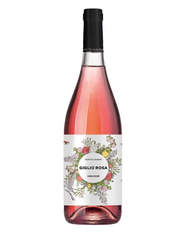 tenuta magrini rosè naturale giglio rosa naturale bottiglia di vino rosato italiano, naturale da uve barbera, prodotto nel monferrato, in Piemonte