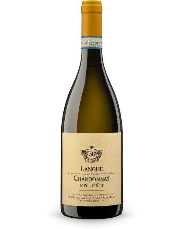 Vallebelbo Langhe Chardonnay En Fut Collezione 56 bottiglia di vino bianco prodotto in italia nelle langhe da uve chardonnay