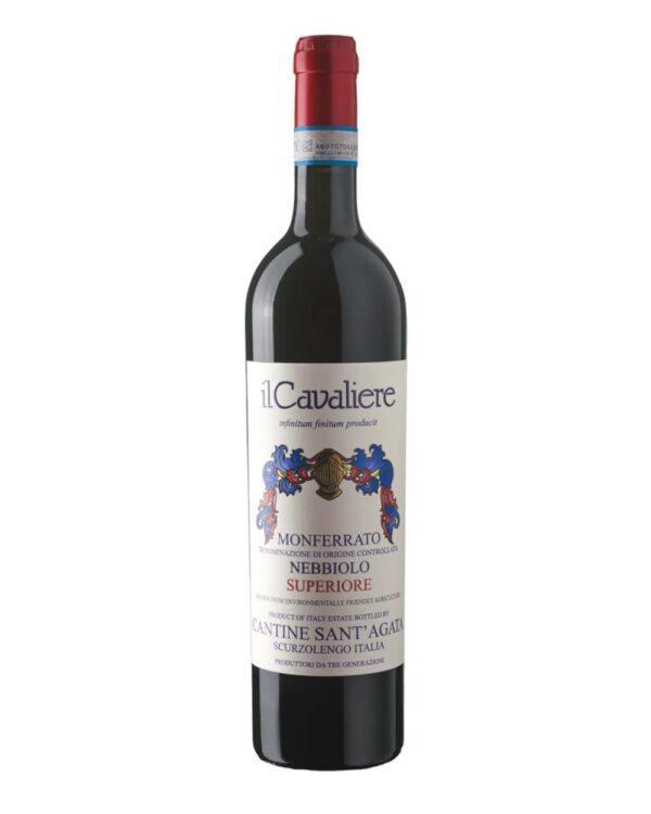 santagata monferrato nebbiolo il cavaliere bottiglia di vino rosso prodotto in Italia, nel monferrato astigiano