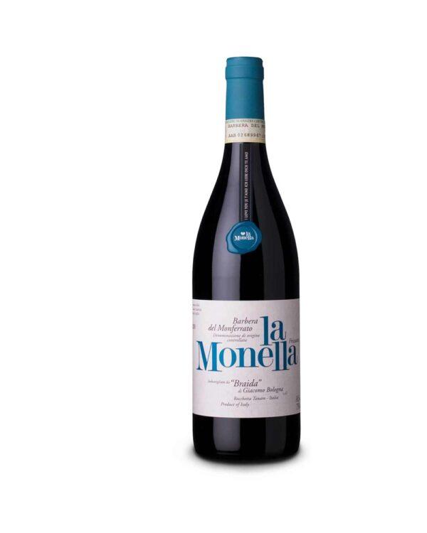 braida barbera vivace la monella bottiglia di vino rosso vivace prodotto in Italia, nel monferrato astigiano